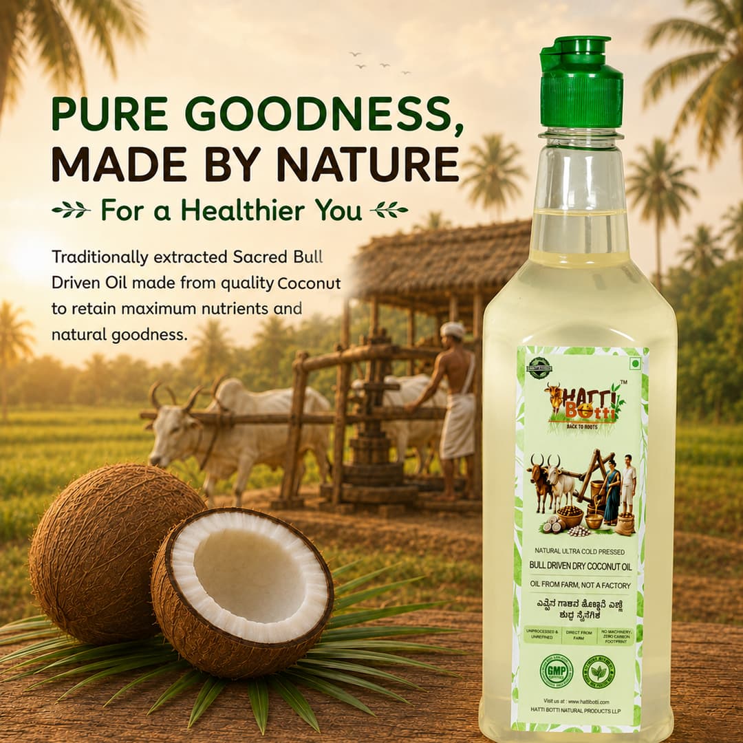 Pure Bull-Driven Coconut Oil — Nandi's Blessing