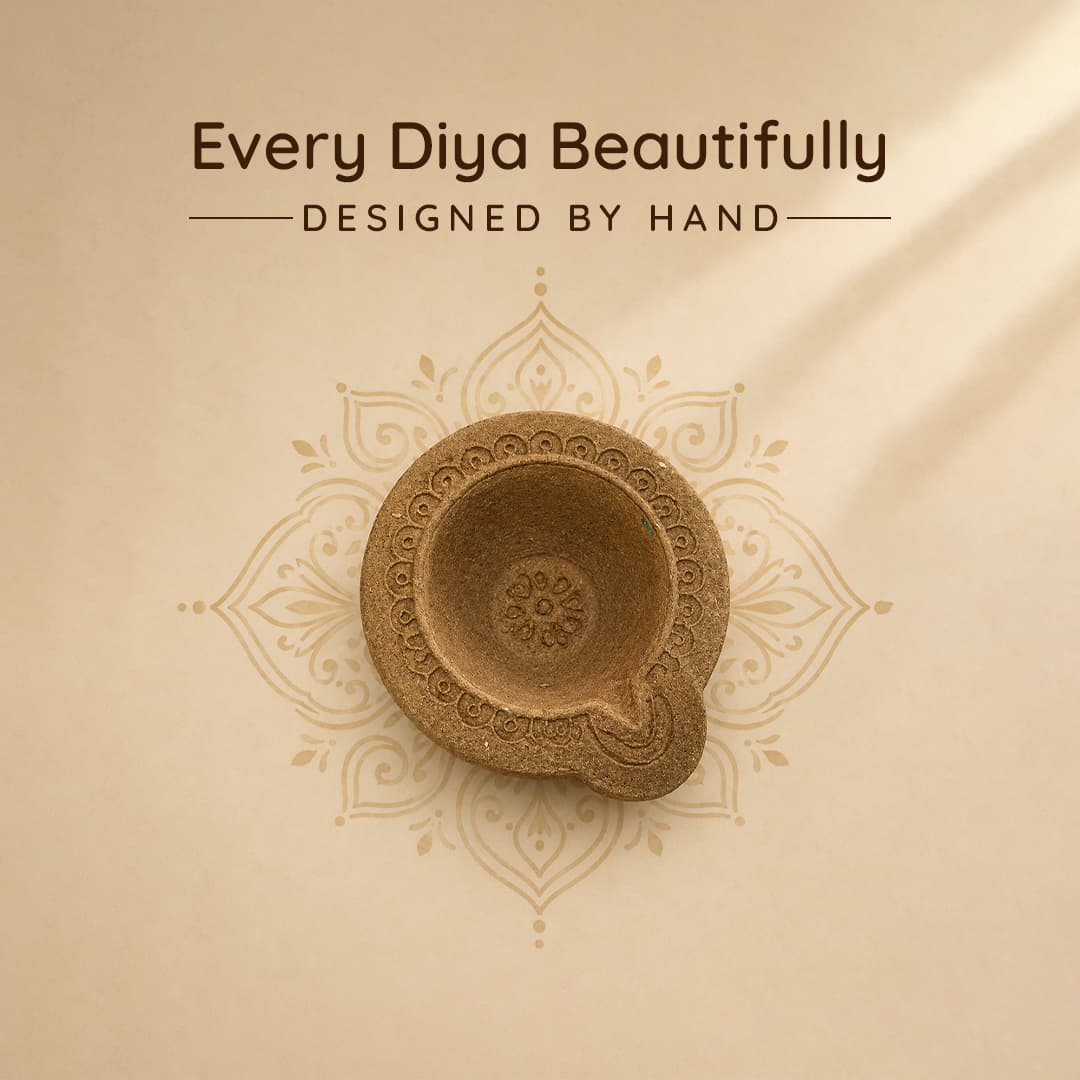 Desi Cow Dung Panchagavya Natural Diya