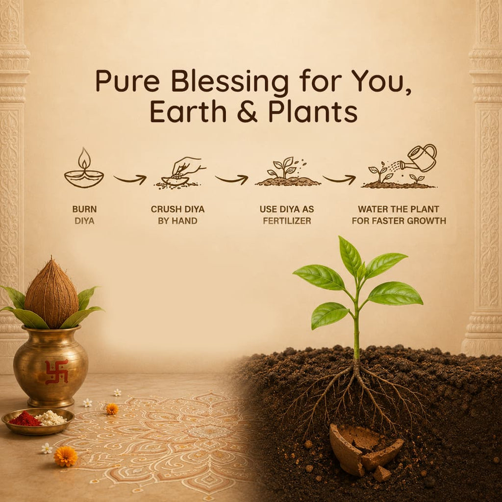 Desi Cow Dung Panchagavya Natural Diya