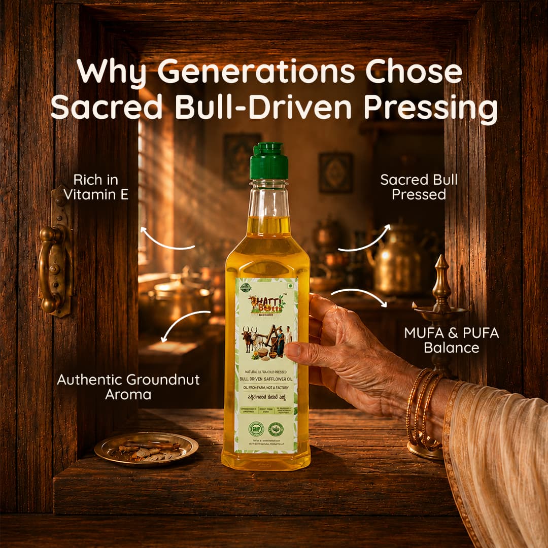 Pure Bull-Driven Safflower Oil — Nandi's Blessing