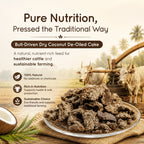 Bull Driven Dry Coconut Hindi/Cake (De-Oiled Cake)