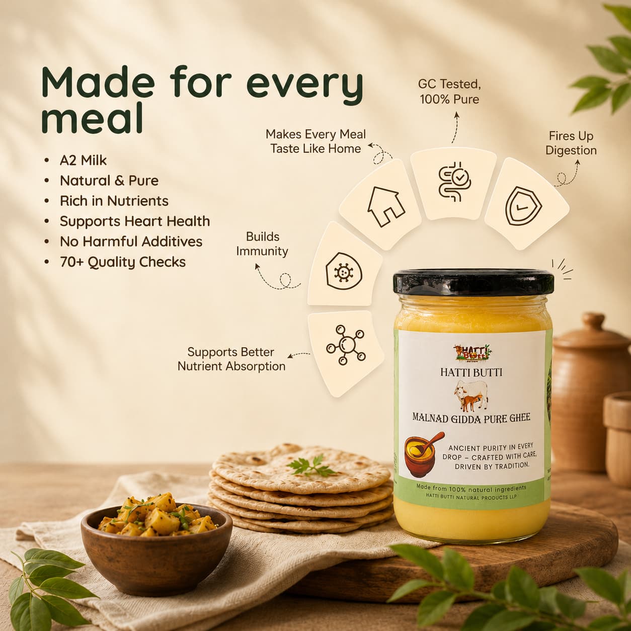 Malnad Gidda Desi Cow Ghee
