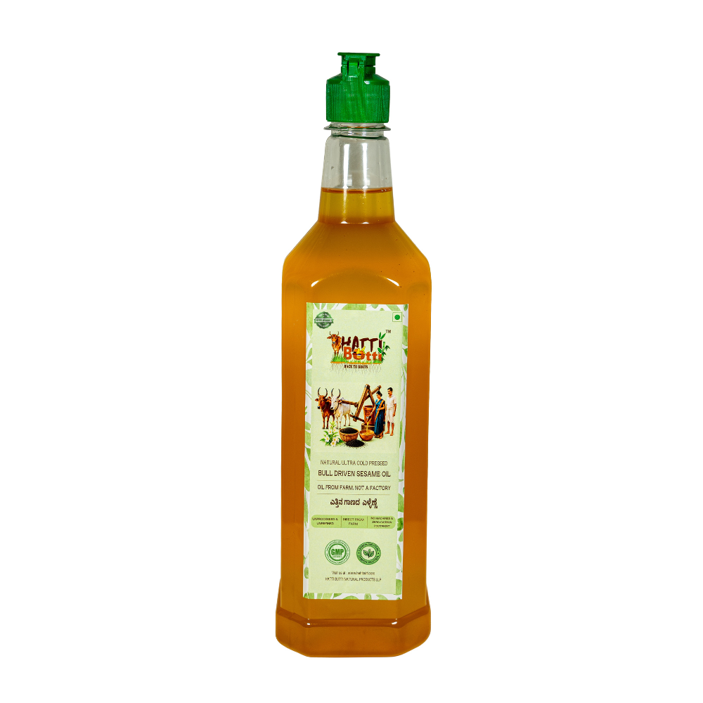 Pure Bull-Driven Black/Brown Sesame Oil — Nandi's Blessing