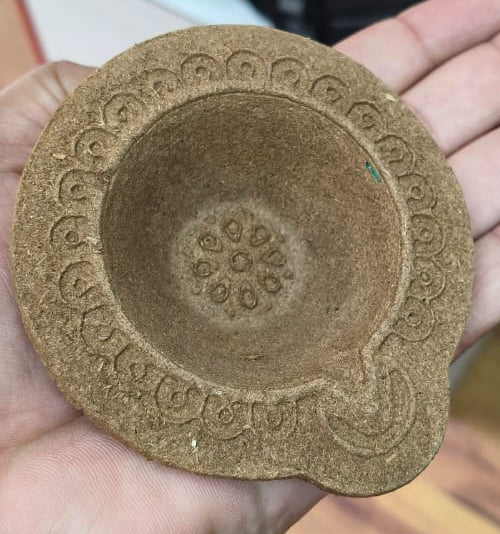 Desi Cow Dung Panchagavya Designed Diya