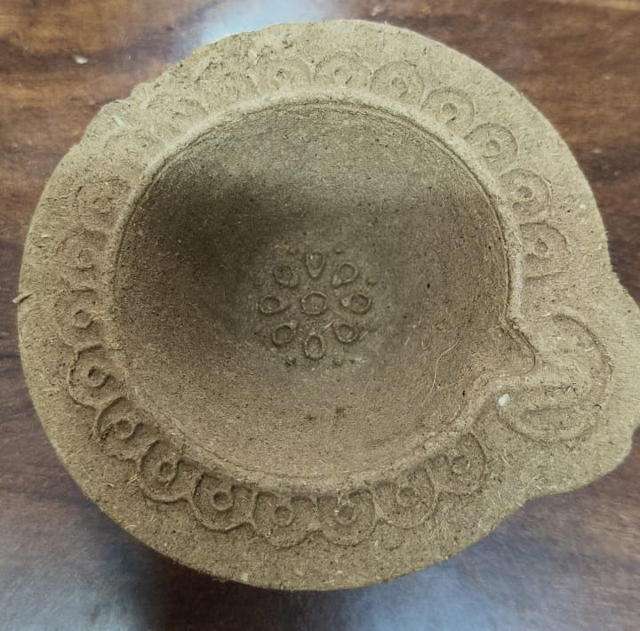 Desi Cow Dung Panchagavya Designed Diya