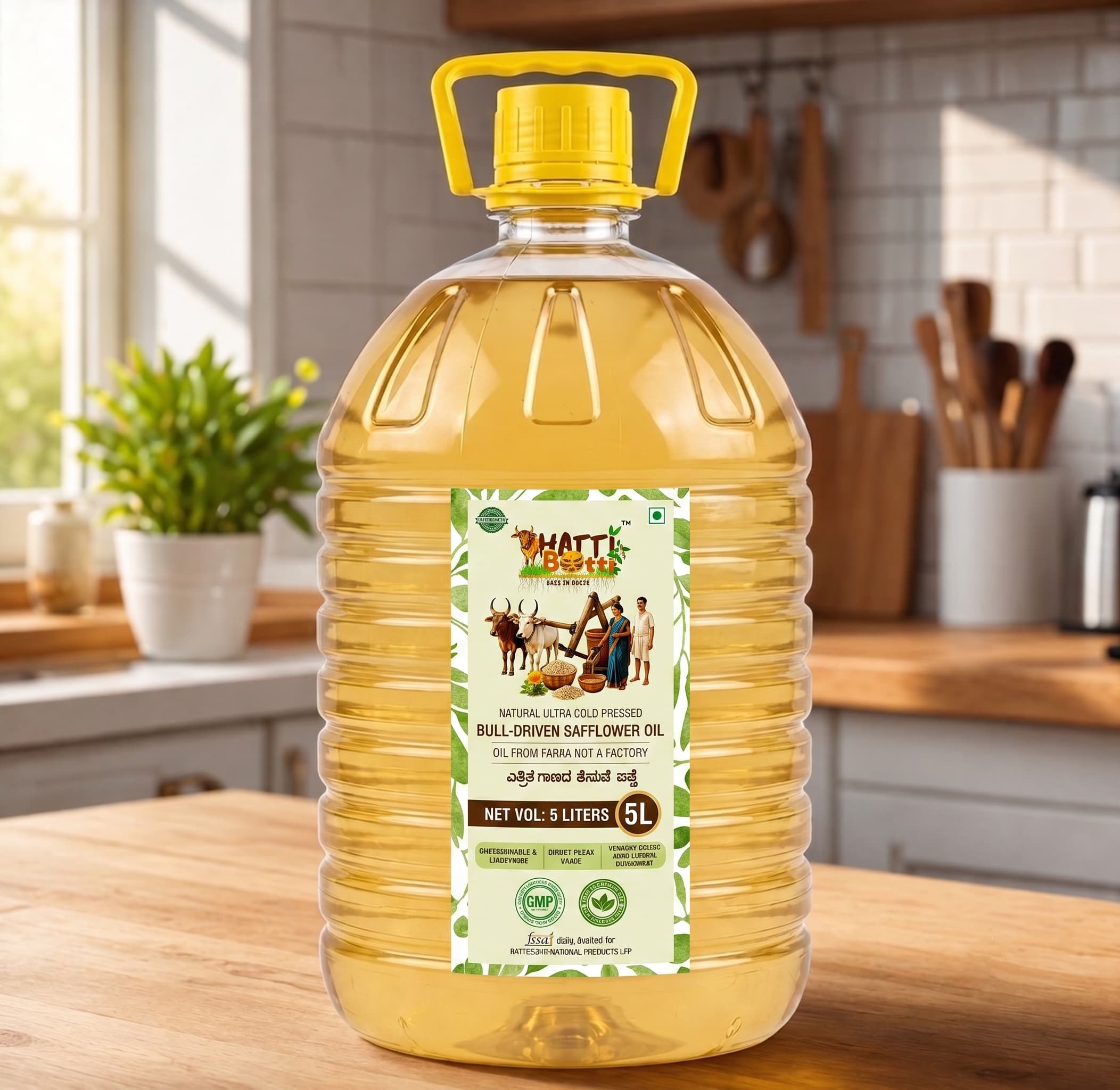 Pure Bull-Driven Safflower Oil — Nandi's Blessing