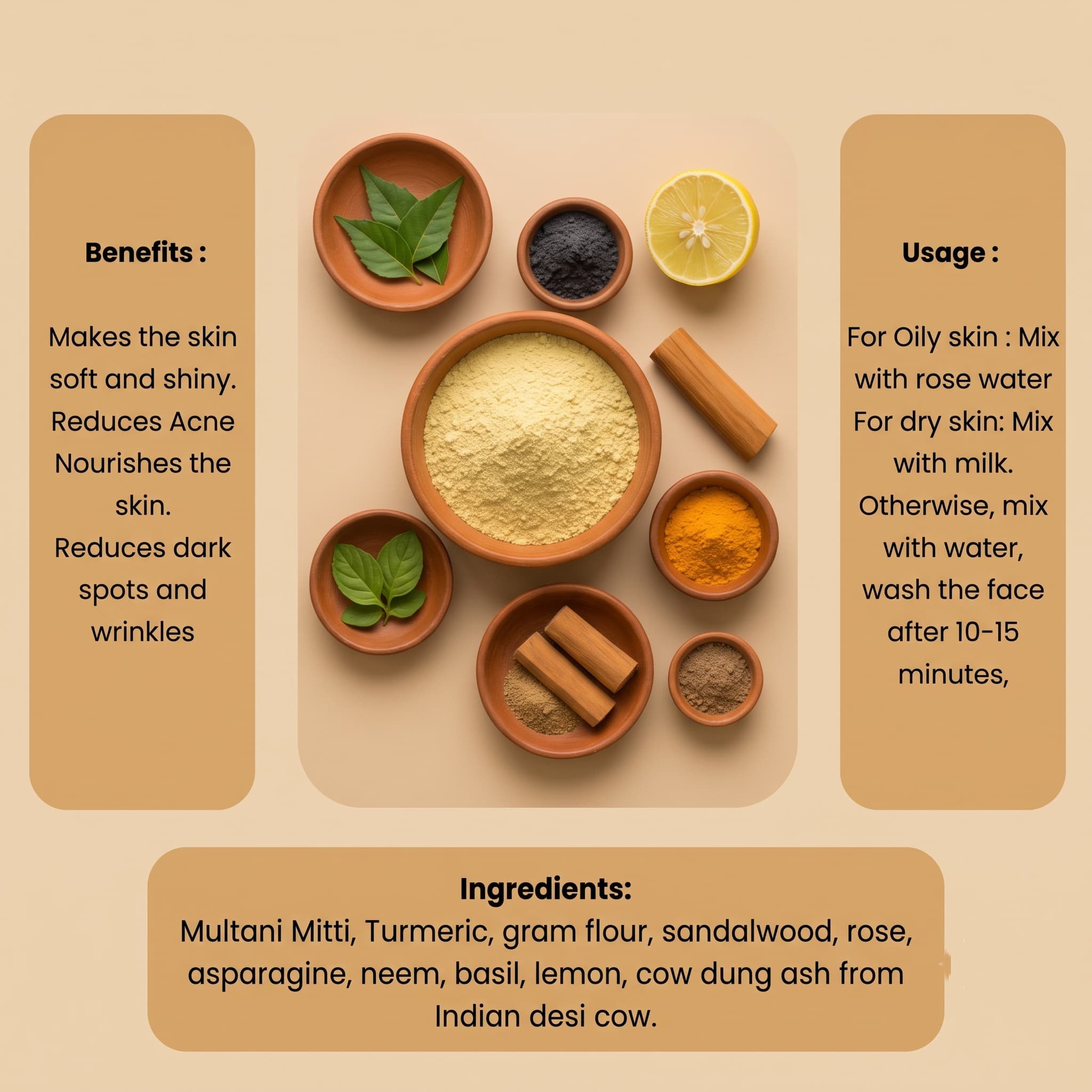 Panchagavya Sudarshanam Ayurvedic Face Pack